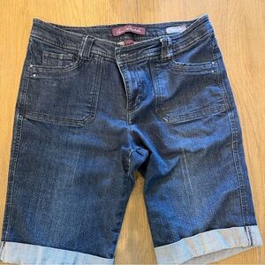 Gloria Vanderbilt Indigo Denim Shorts